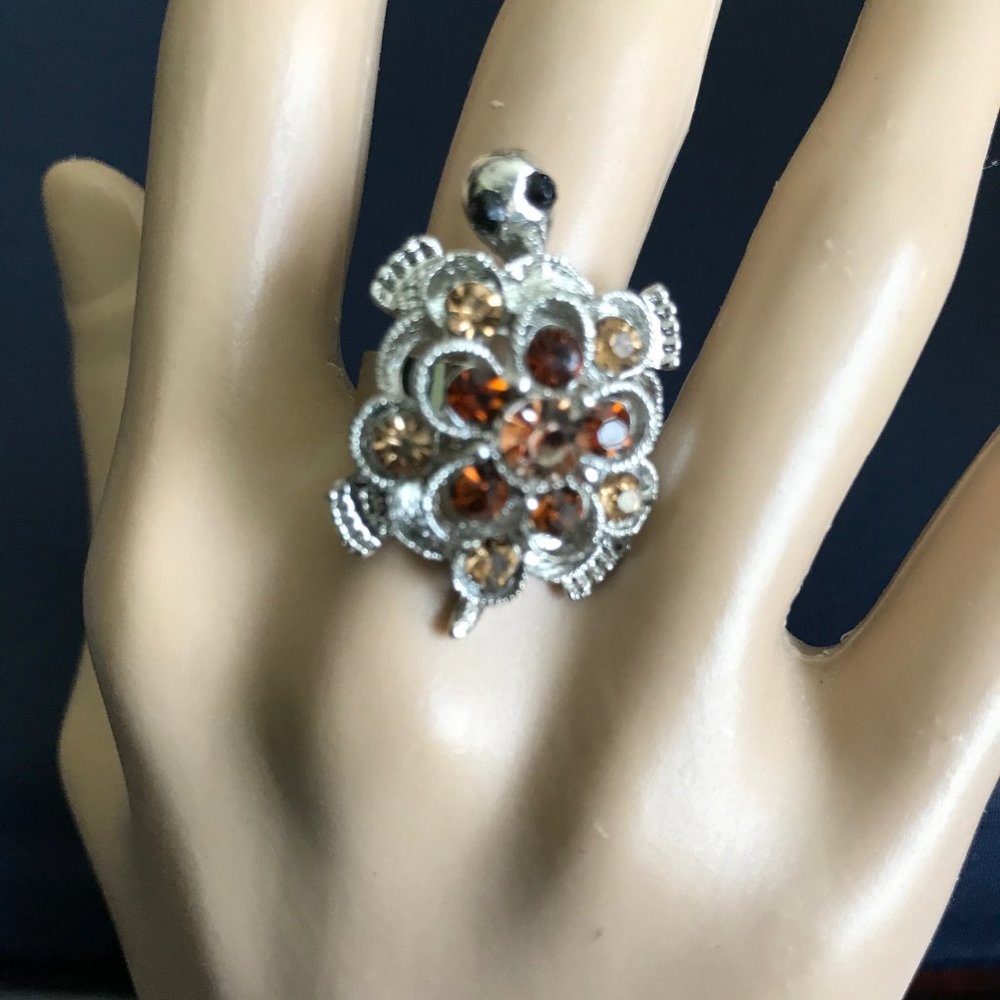 Silver Turtle Ring